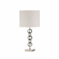 Distribuidor - Lâmpadas Diversas | Sobre Mesas Decoração | SOBREMESA KOTO 1XE27 CUERO C/PANT BEIS 61X30X30 CM Ref: 137971014